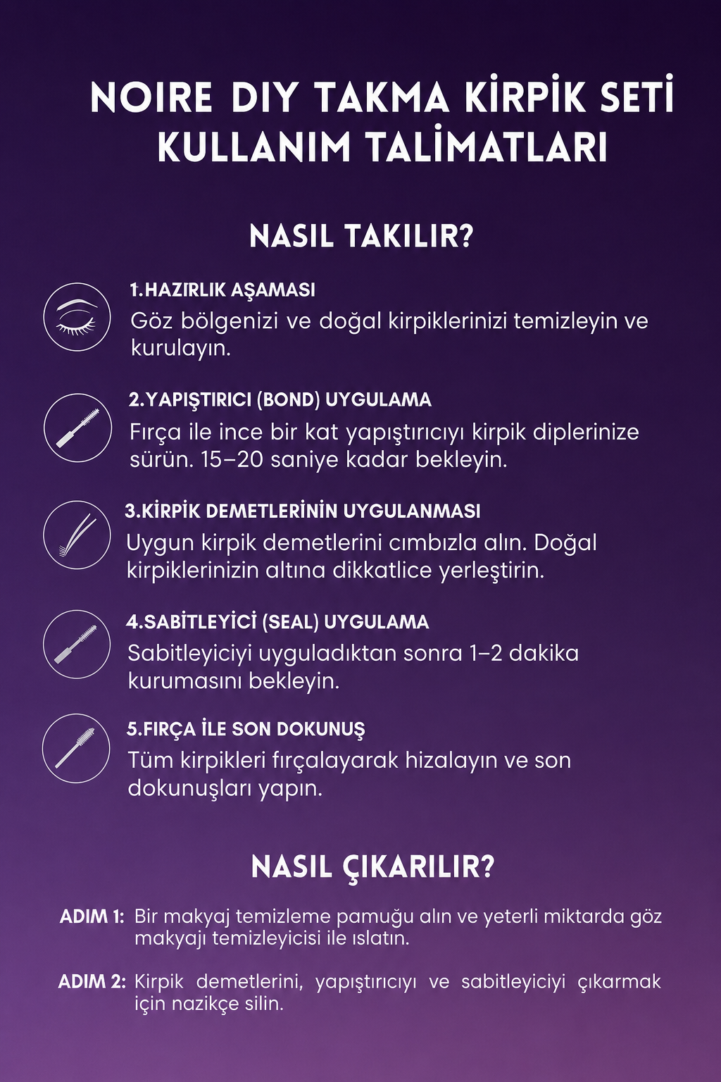 Noire Takma Kirpik Seti 280 Adet