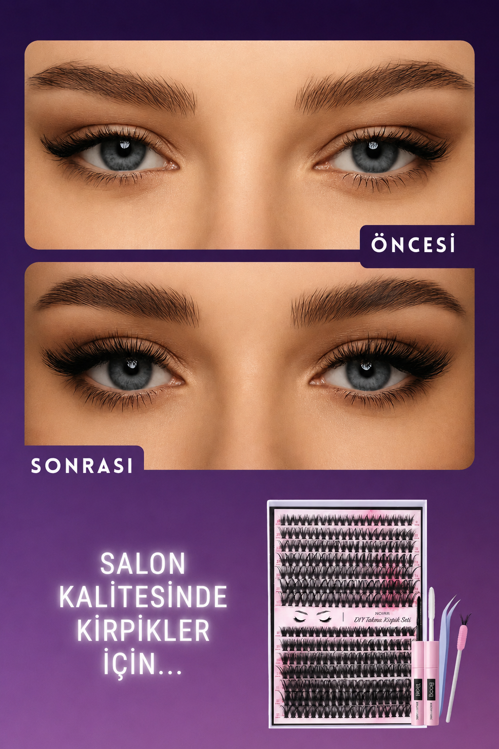 Noire Takma Kirpik Seti 280 Adet