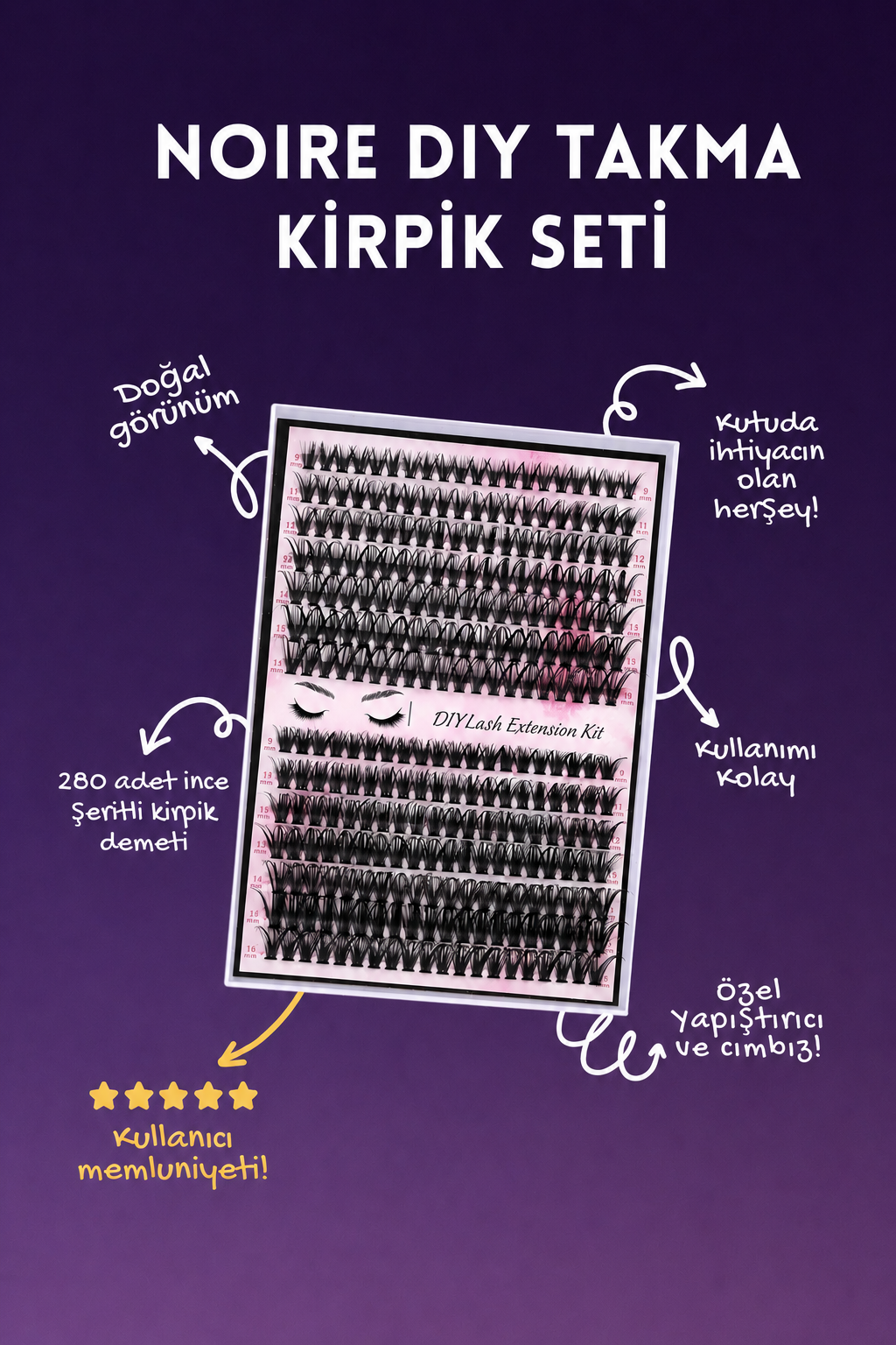 Noire Takma Kirpik Seti 280 Adet